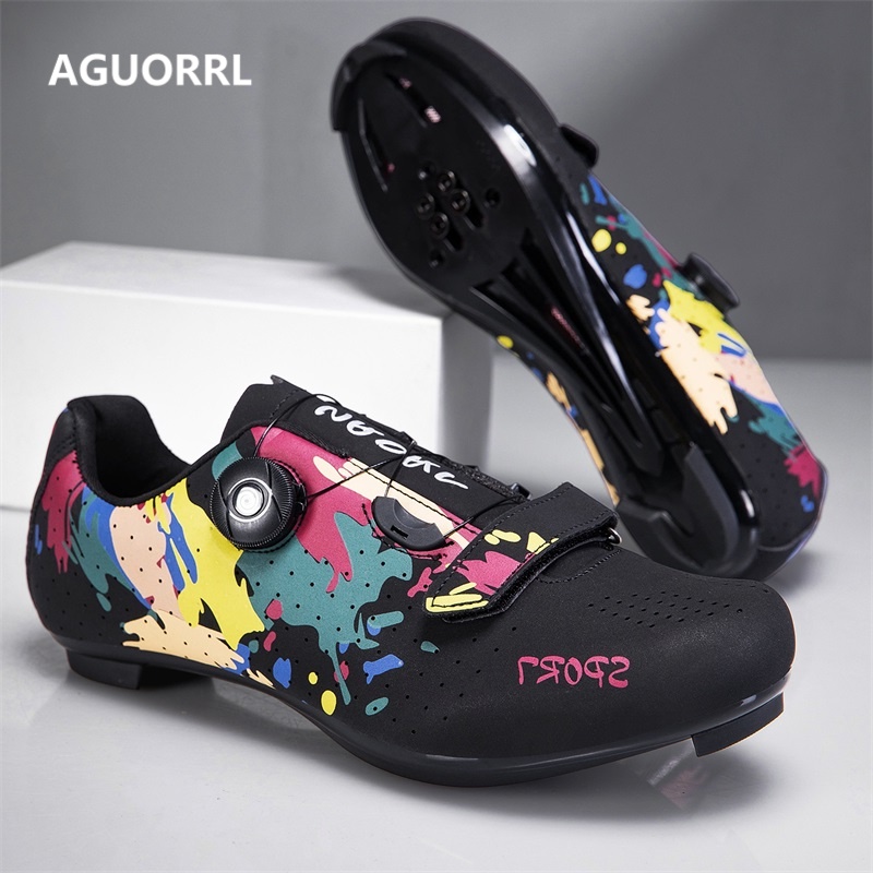 Clipless Mtb Shoes - Scarpe da Ciclismo Road Lock, Scarpe