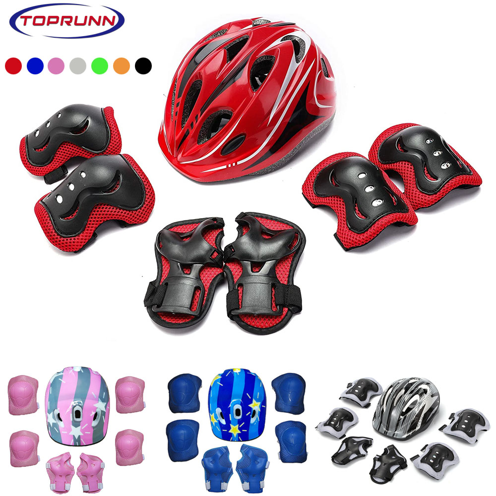Cycling Protective Gear For Kids - Ginocchiere per gomiti per casco da