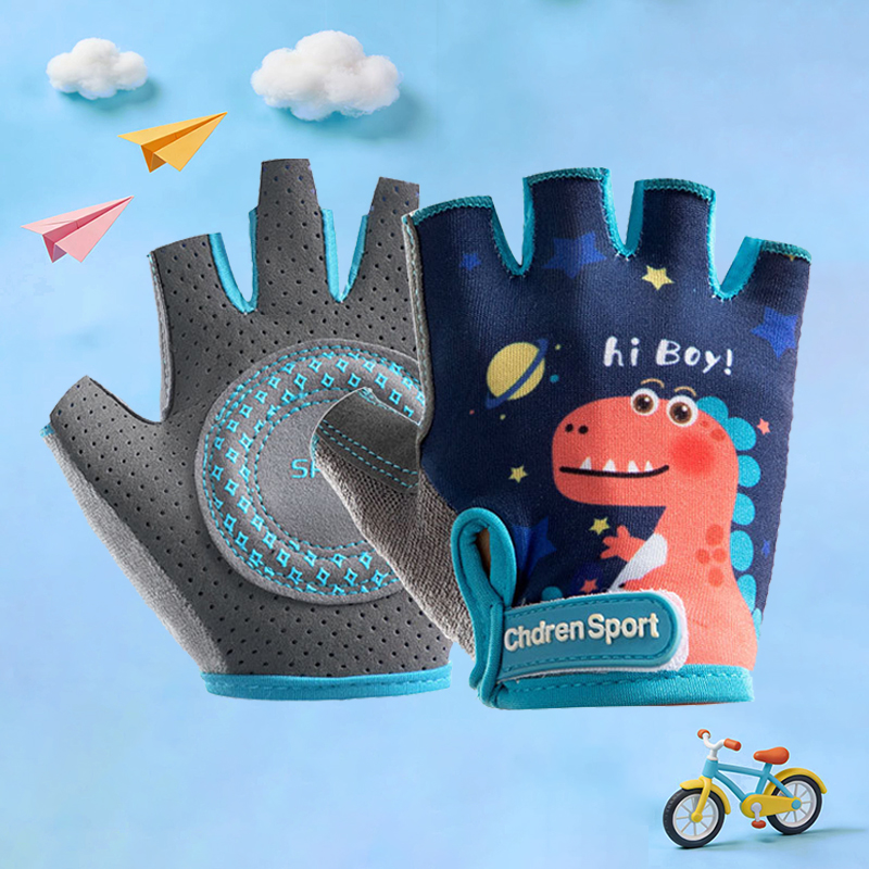 Cycling Gear Kids - Guanti da Ciclismo per Bambini con