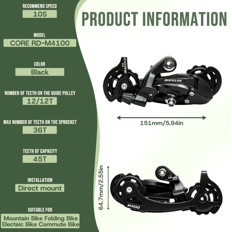 BUCKLOS Cambio Posteriore MTB  - Cycling Gear Stand recensione e prezzo